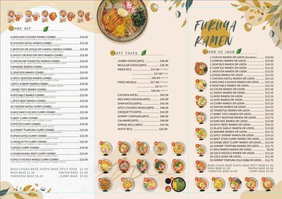 new menu