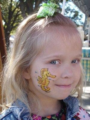 Get your face painted at the Frisco Rotary Farmers Market!