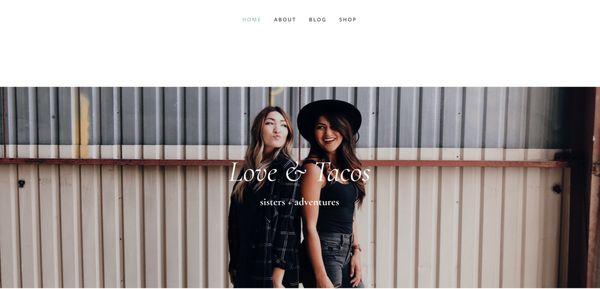 website for Love and Tacos