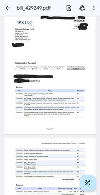 I spoke with someone in their billing dept on 11/17 and i was billed as though i spoke to the attorney. I did not but was charged extra