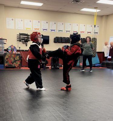 Sparring in the Advanced Dragons Class