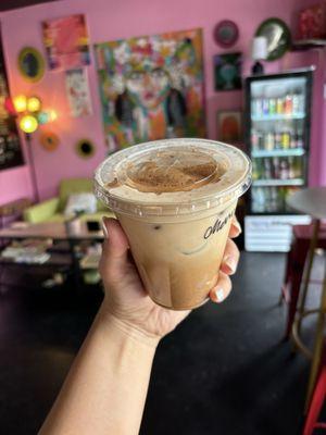 Churro Iced latte (small)