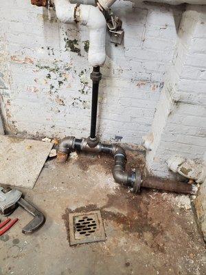 Picture after replacing old pipes