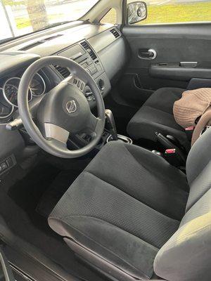 front seats after interior detail