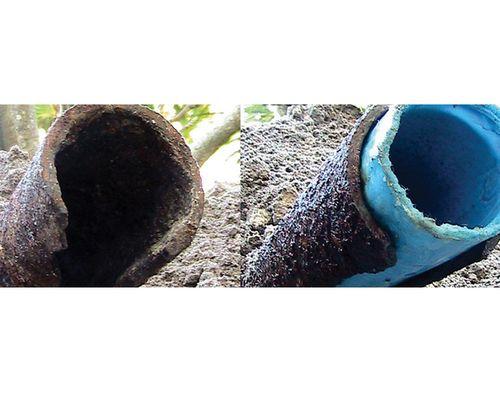 sewer repair before after