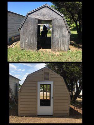 They had everything that I needed to restore a shed that my father in law and I built 32 years ago. Almost done with this project.