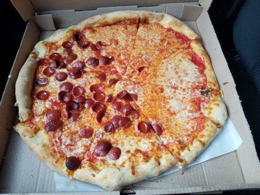 1/2 Pepperoni...