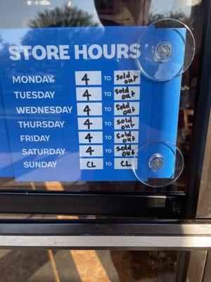 Hours I think they usually close at 9 pm