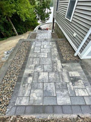 Paver steps