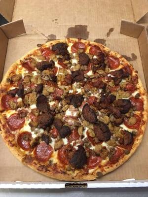 Meat Lovers Pizza with Boar's Head Meatballs