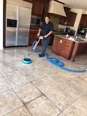 1200 psi , 260 F , steam pressure floor grout cleaning