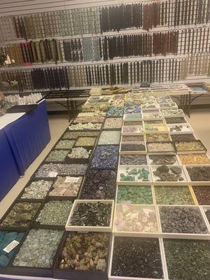 Khorasan gems rough gemstone section .