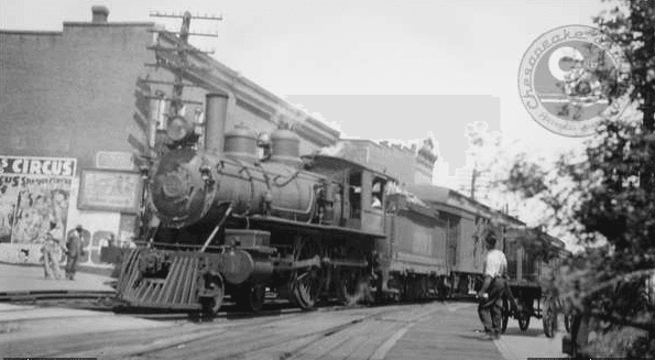 C&O Engine #231 shorty before the tunnel collapse. This is the train thats currently entombed underneath Jefferson Park.