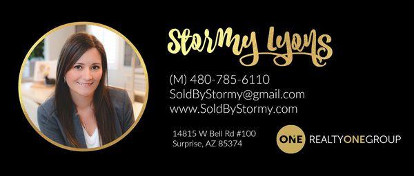 Easy to contact by phone or email & social media @soldbystormy