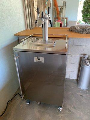 3 tap kegerator.