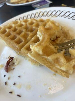 Hair in waffles