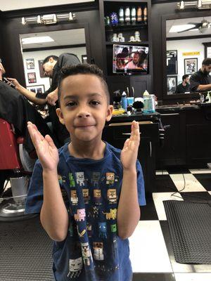 Amazing haircut experience. Did really well with my son.