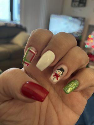 My Christmas nails