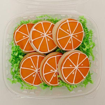 Summer Fun Orange Cookie Box