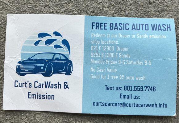 Curt's Carwash & Emission