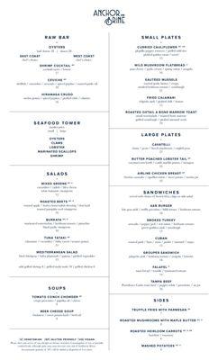 Lunch Menu