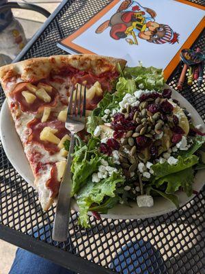 Lunch specials: $10 slice, salad and soda. They have the best seasonal salads!