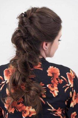 Prom braid up-do