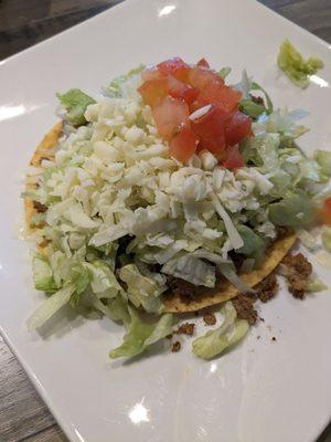 Beef tostada