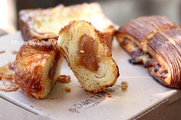 Inside of Apple Butter Kouign Amann ($5) - very sweet. Generous amount of apple butter filling!