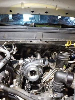 Ford 6.7 diesel in for a turbo replacement