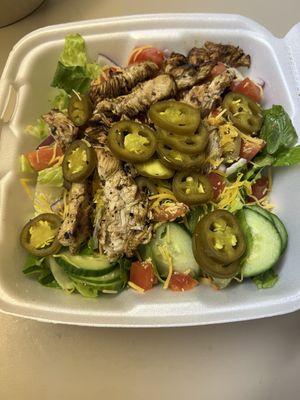 Old Detroit chicken salad with added jalapeños