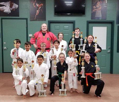 yes we do sport Karate too and do very well at it also!