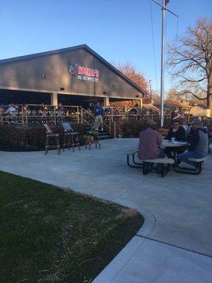 The patio by the river