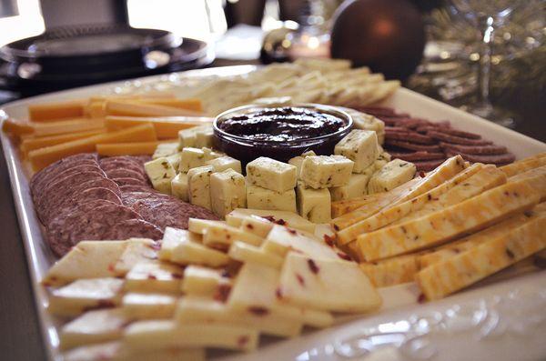 Holiday cheese platters