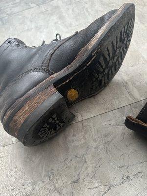 Boots after three years of wear