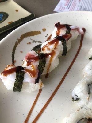 Octopus Sushi Nigiri