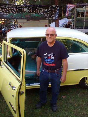 Our '55 Chevy at Sparkplug's Campground outside O'Brien Oregon