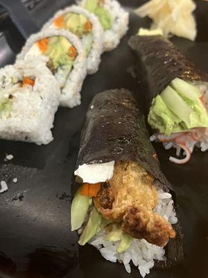 California Hand Roll Soft Shell Hand Roll Soft Shell Crab Roll Spider Roll