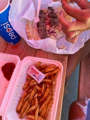 Gyro and Fries