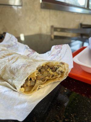 Carne Asada Breakfast Burrito