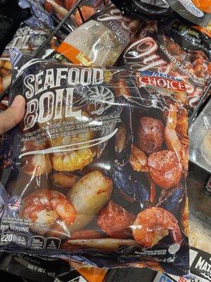 Frozen seafood