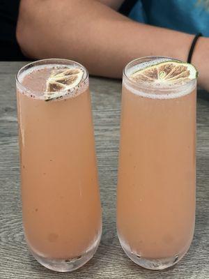 Strawberry Lemonade Mimosa's