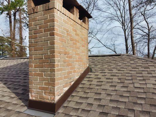 New Chimney Flashing and Roof Replacement