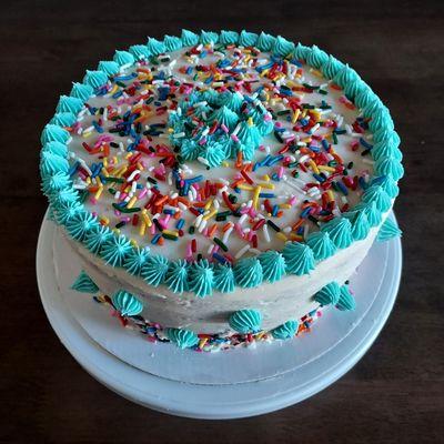 Custom funfetti cake