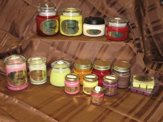 Giddy-Up Soy Candles come in a variety of Jar Styles.