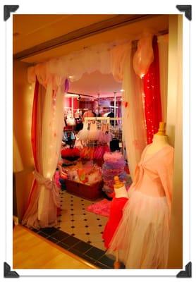 Our little girls' room full of all things girly: tutus, tiaras, wings, wands, dresses, and all of your basics for dance class