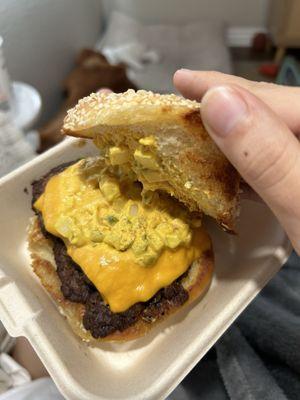 Double smash burger