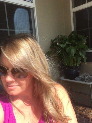 After pic. Beautiful even highlights in cool tones, split ends gone!