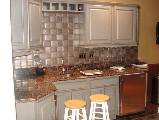 Resurfaced Kitchen Cabinets