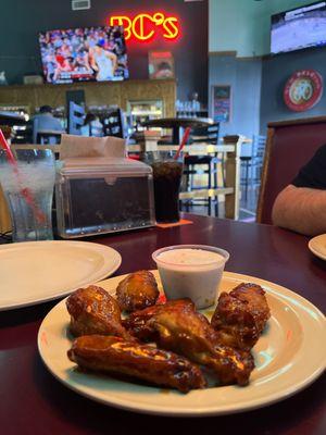 Honey garlic wings